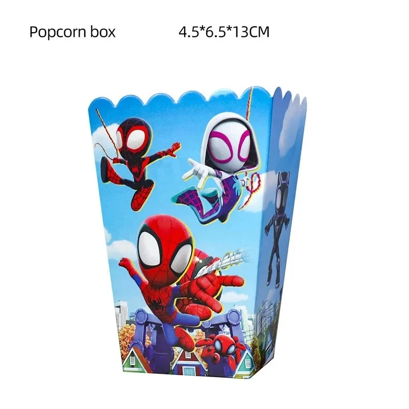 Spider And His Amazing Friends Birthday Decorations supplies Kit Plates Cups Tablecloth Backdrop Balloons Party decor gifts