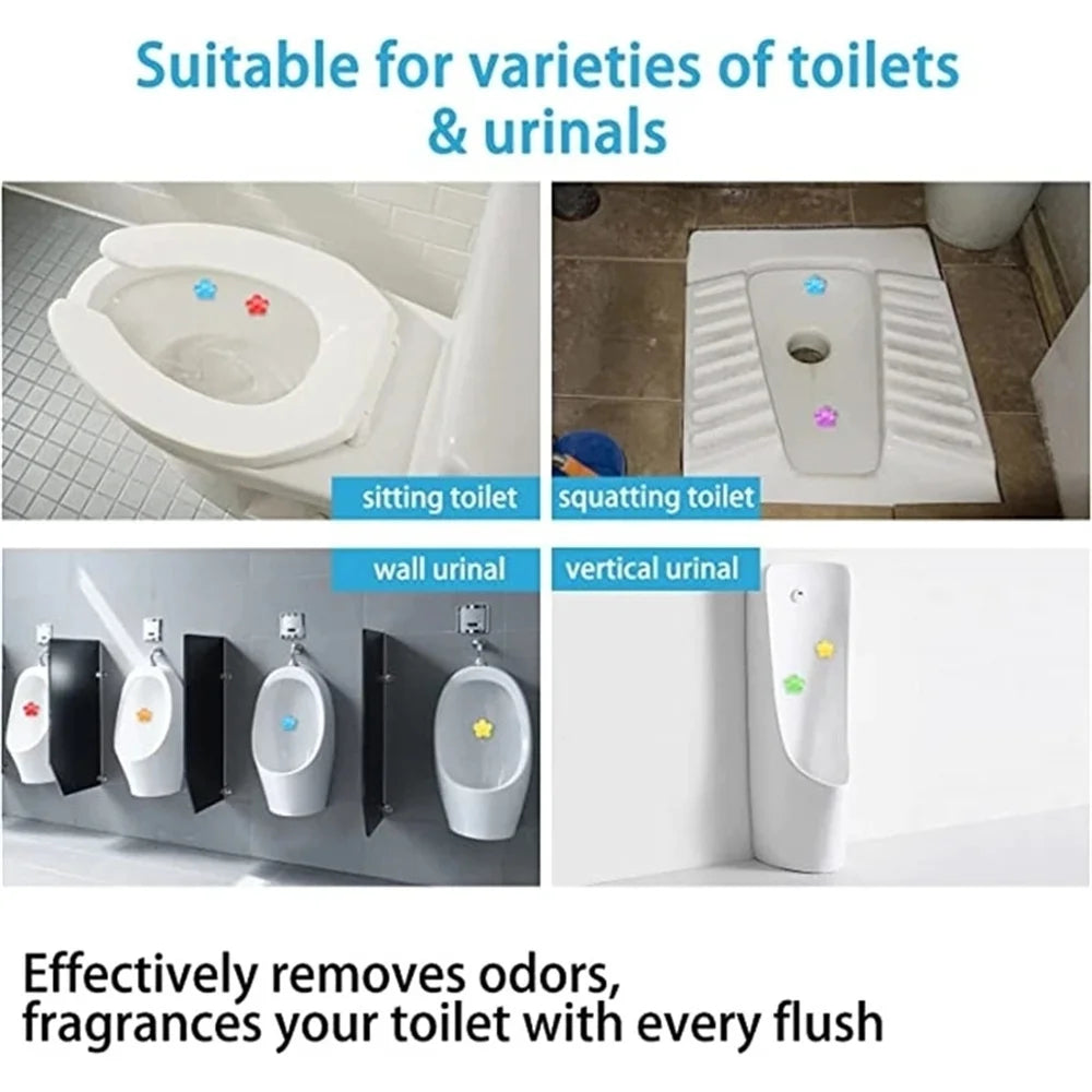 1/3/6/9PCS Multipack Flower Aroma Toilet Cleaning Gel, Toilet Deodorant Cleaner, Removing Odor, Household Cleaning Supplies