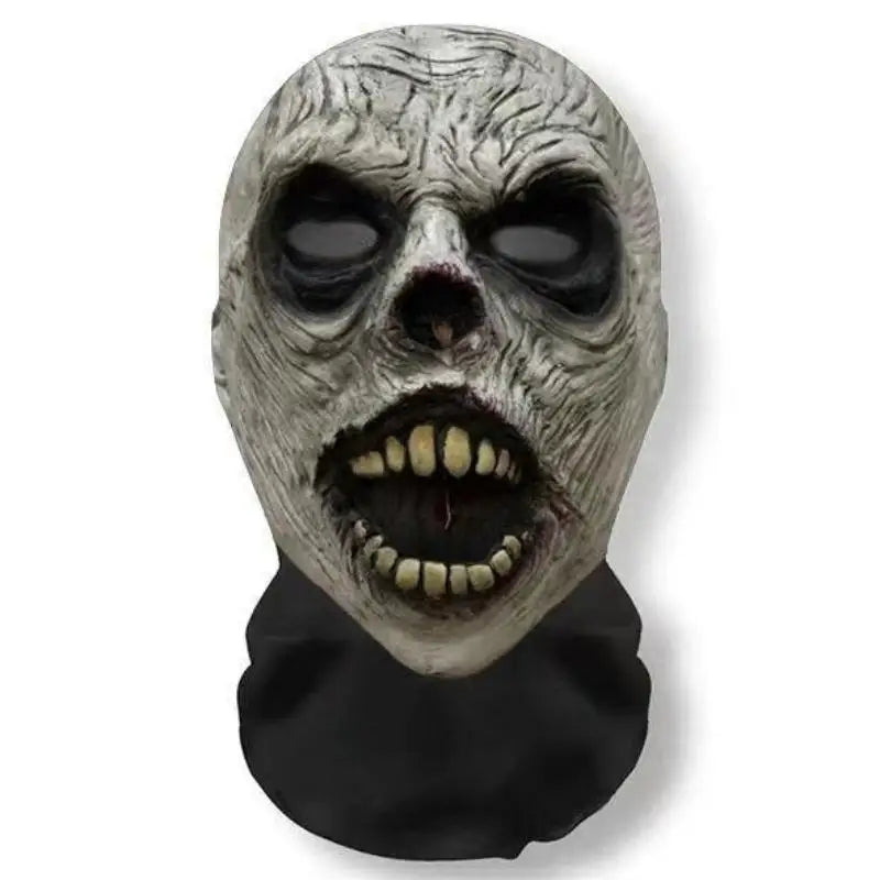 1Pcs Halloween Skull Mesh Printed Head Cover, Sun-Protective And Breathable Face Mask With Visibility, Festival Party Head Cover