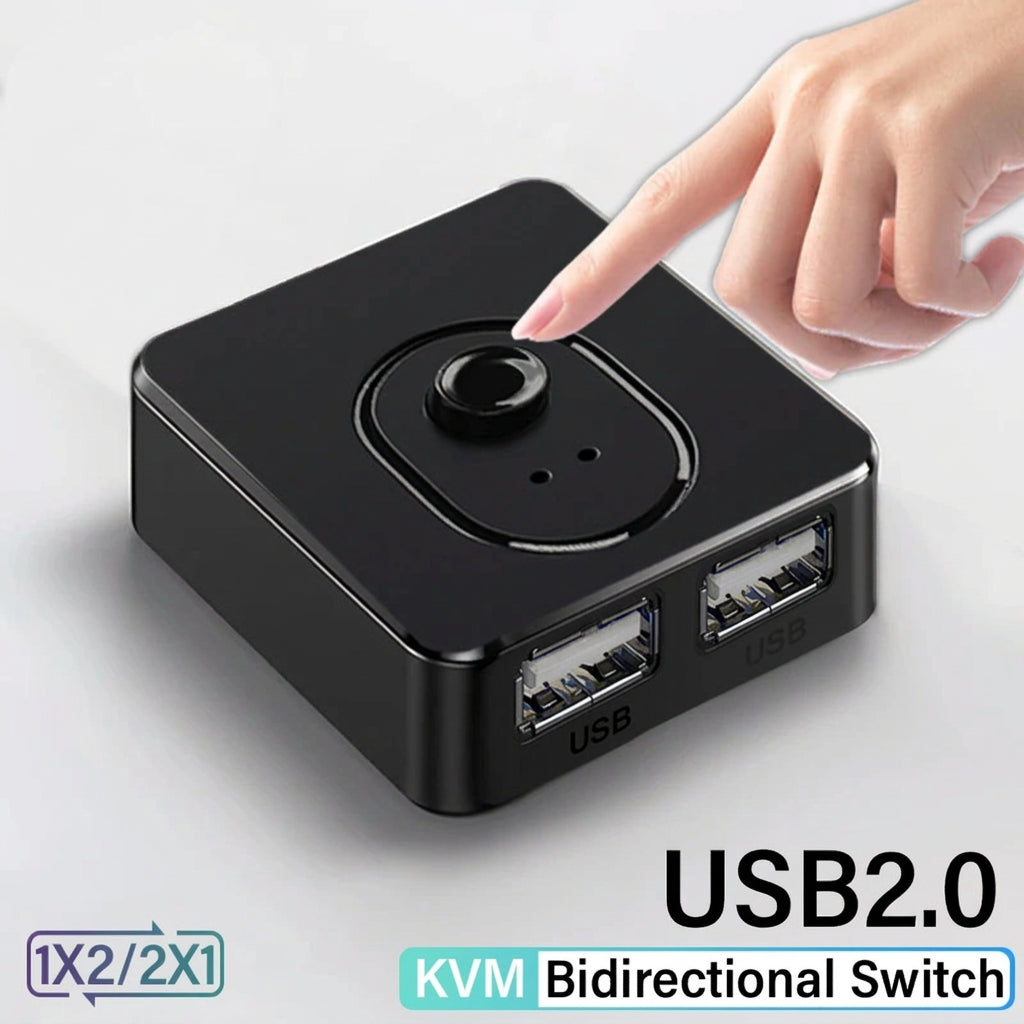 USB 3.0 KVM Switch 1x2/2x1 USB Hub Bidirectional USB2.0 Switcher USB3.0 Extender Shared Controller for PC Keyboard Mouse Printer