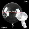 10pcs 10/16/18/20/24/36 inch Clear Bubble Balloons Large Transparent Bobo Balloons for Ramadan Wedding Birthday Party Decoration