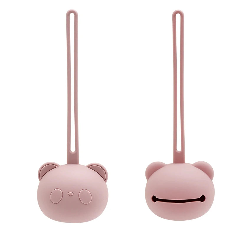 Nuovo arrivo, best-seller: custodia per ciuccio in silicone a forma di panda, portaciuccio per neonati