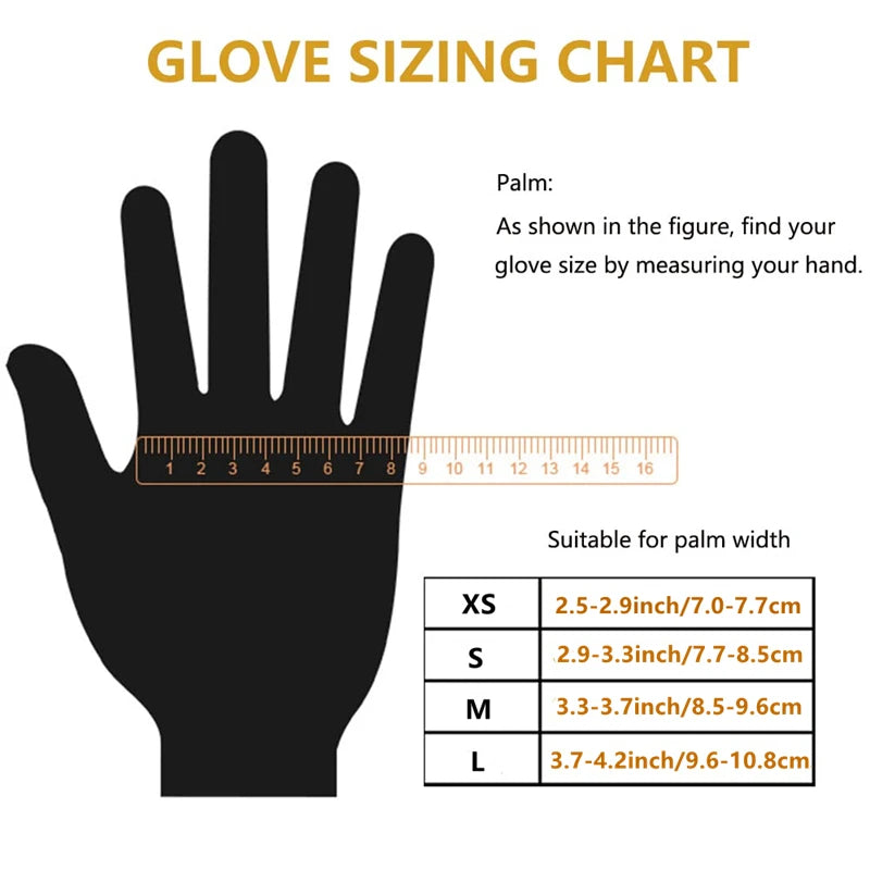 20/100PCS Black Nitrile Gloves Disposable Latex & Powder Free Non-Sterile Cleaning Gloves for Household Kitchen Mechanic Tattoo