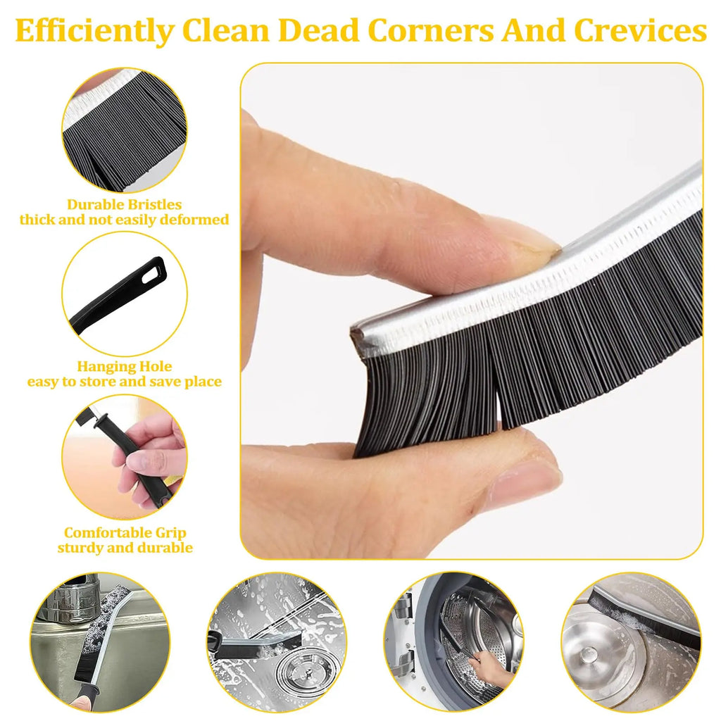 5/6/7pcs Cleaning Tool Set Multi-Surface Durable Brush Scraper for Gas Stove Range Hood Grime Removal Tools Home Outdoor Cleaner