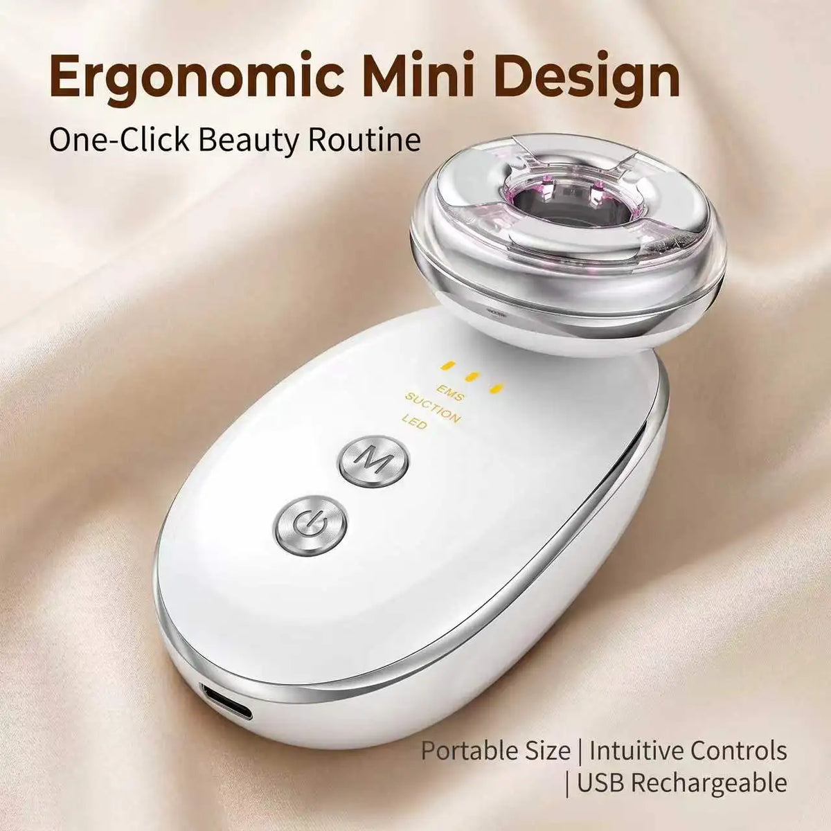 EMS V Face Lifting Device Electric Facial Massager Vacuum Suction Skin Tightening Jawline Sculpting Beauty Tool for Women