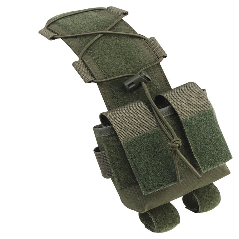 MILITARY Tactical Helmet Pouch Battery Box Counterweight Pouch Remote Battery Helmet Accessory Storage Bag with Hook Loop for Fast Helmet