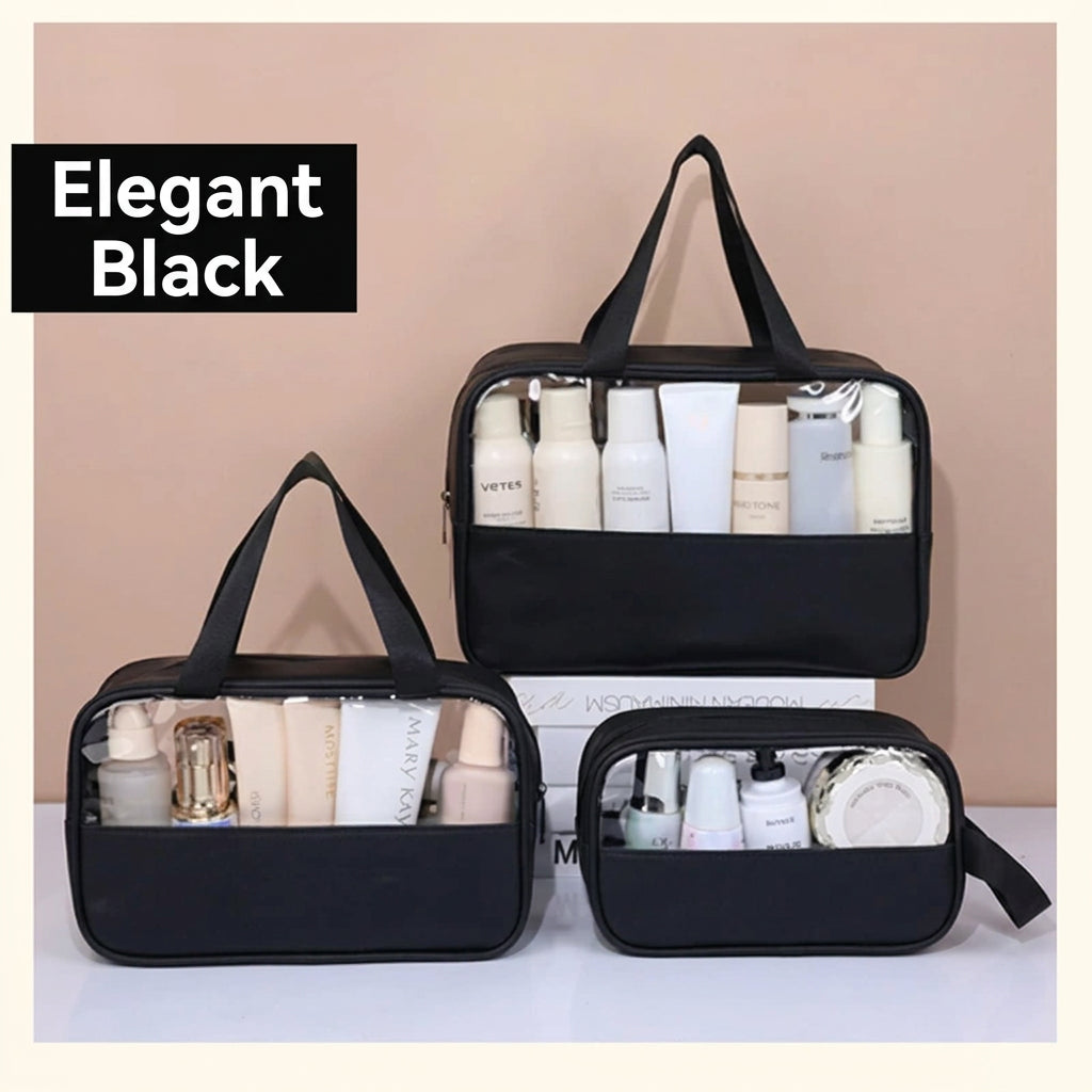 Portable Travel cosmetic bag Women Transparent Makeup Bag Large-Capacity Bath Wash Bags Multifunction Waterproof Storage Case