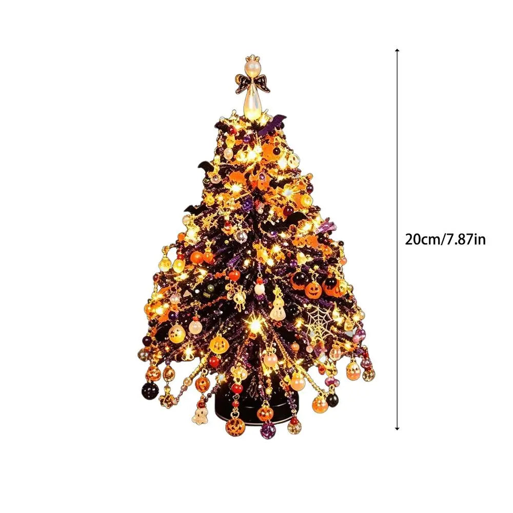 DIY Beaded Christmas Tree Kit Handmade Creative DIY Beading Project Set 3D Crystal Bead Holiday Craft Set for Women Men Home