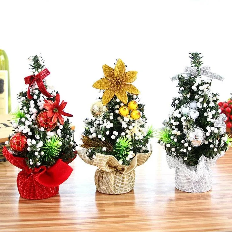 20Cm Merry Christmas Tree Office Home Bedroom Doll Gift Children Desk Decoration