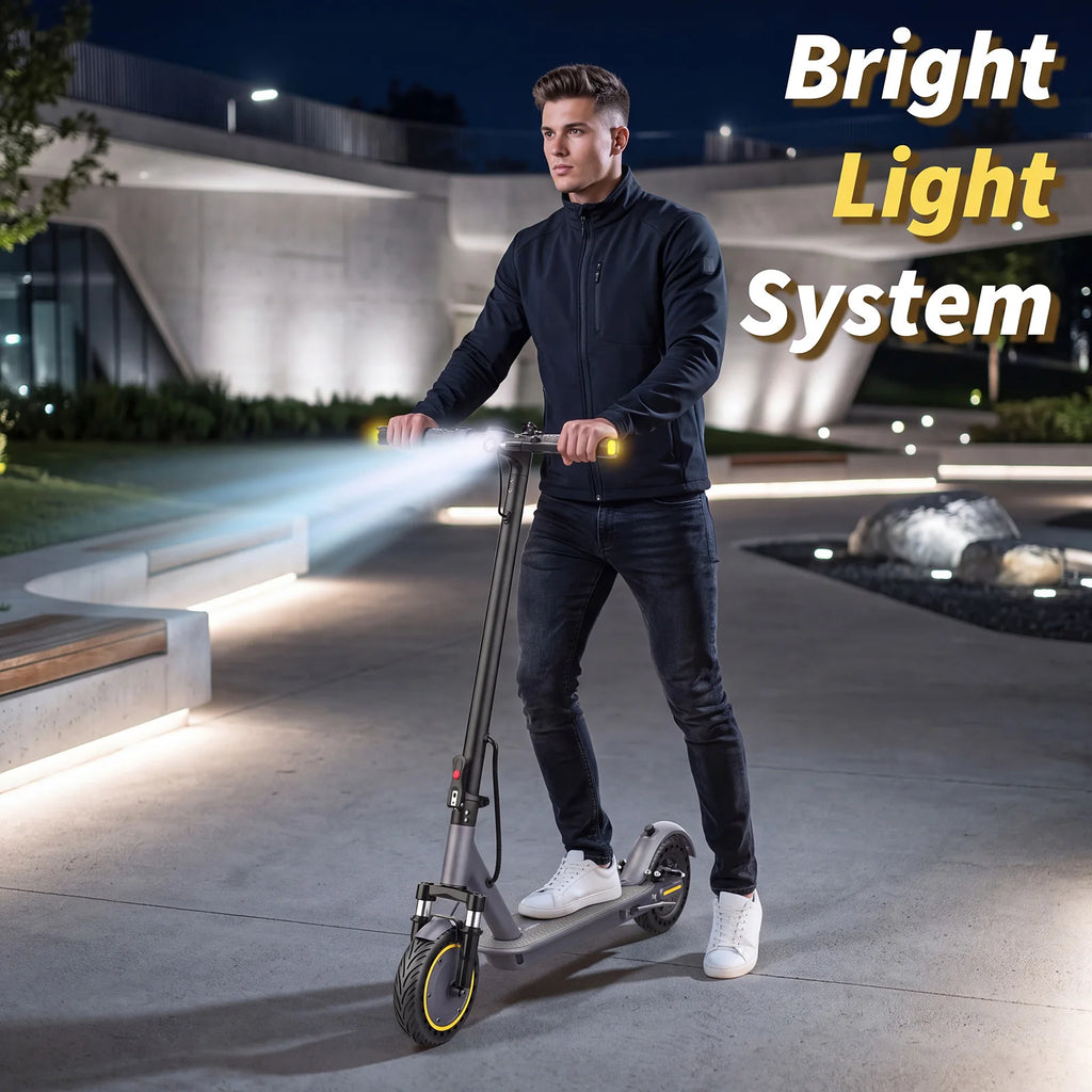 R70Plus Electric Scooter for Adults 36V10.5Ah High-Capacity Battery 35KM Long Range Powerful Motor Dual Suspension Turn Signals 8.5Inch Foldable EScooter