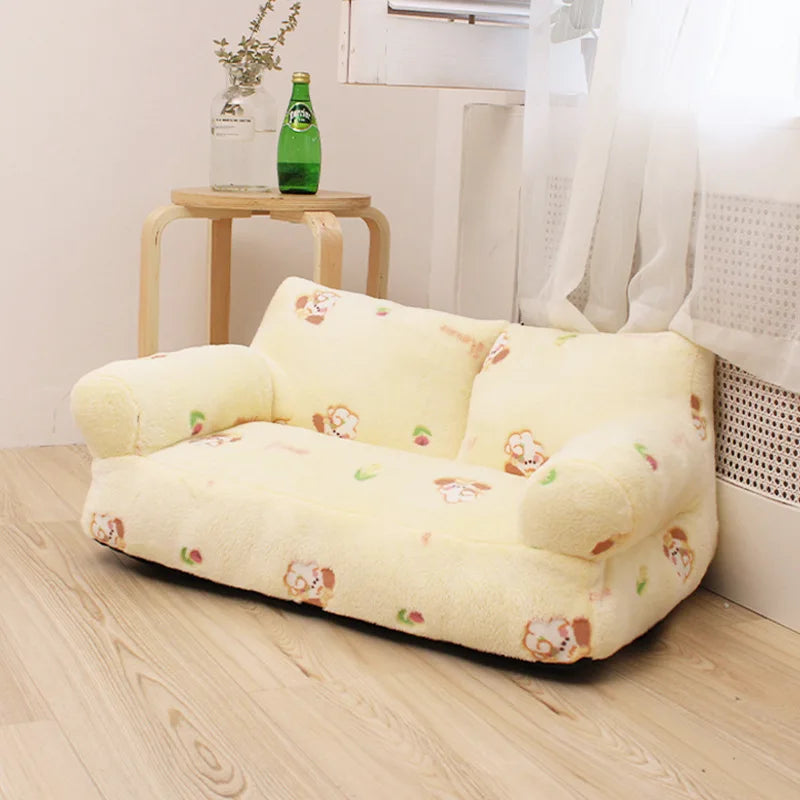 Luxury Winter Pet Cat Sofa Washable Dogs Nest Puppy Small Pet Kitten Dog Beds Indoor Kennel House Comfort Cats Bed Pet Suppiesl