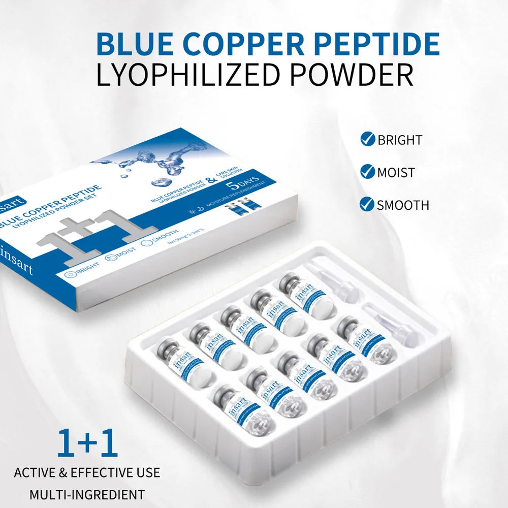 GHK‑Cu Serum Blue Copper Hydrating Serum Rejuvenates Repairs Skin Barrier Improves Elasticity