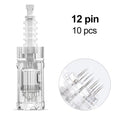 10Pcs 0.25mm Cartridge Microneedle 12pin 24pin 36pin 42pin Round Nano Needle For Dr Pen A10 Microneedling Pen