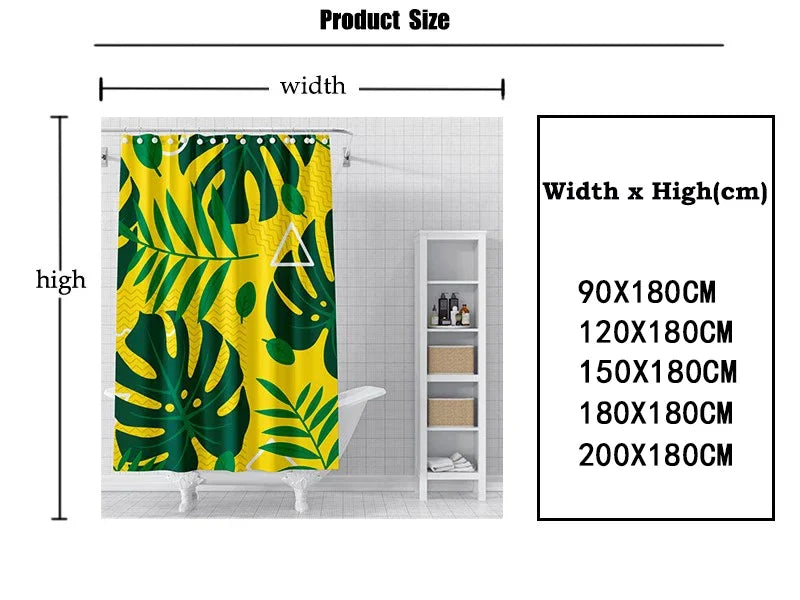 Rose Butterfly White Flower Shower Curtain Floral Print Waterproof Polyester Bathroom Curtain Fabric For Bathtub Decoration