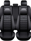 5 Seats Universal Car Seat Cover PU Leather Car Seat Cushion Full Surround Protective Pad Fits Car SUV Truck Seat Accessories