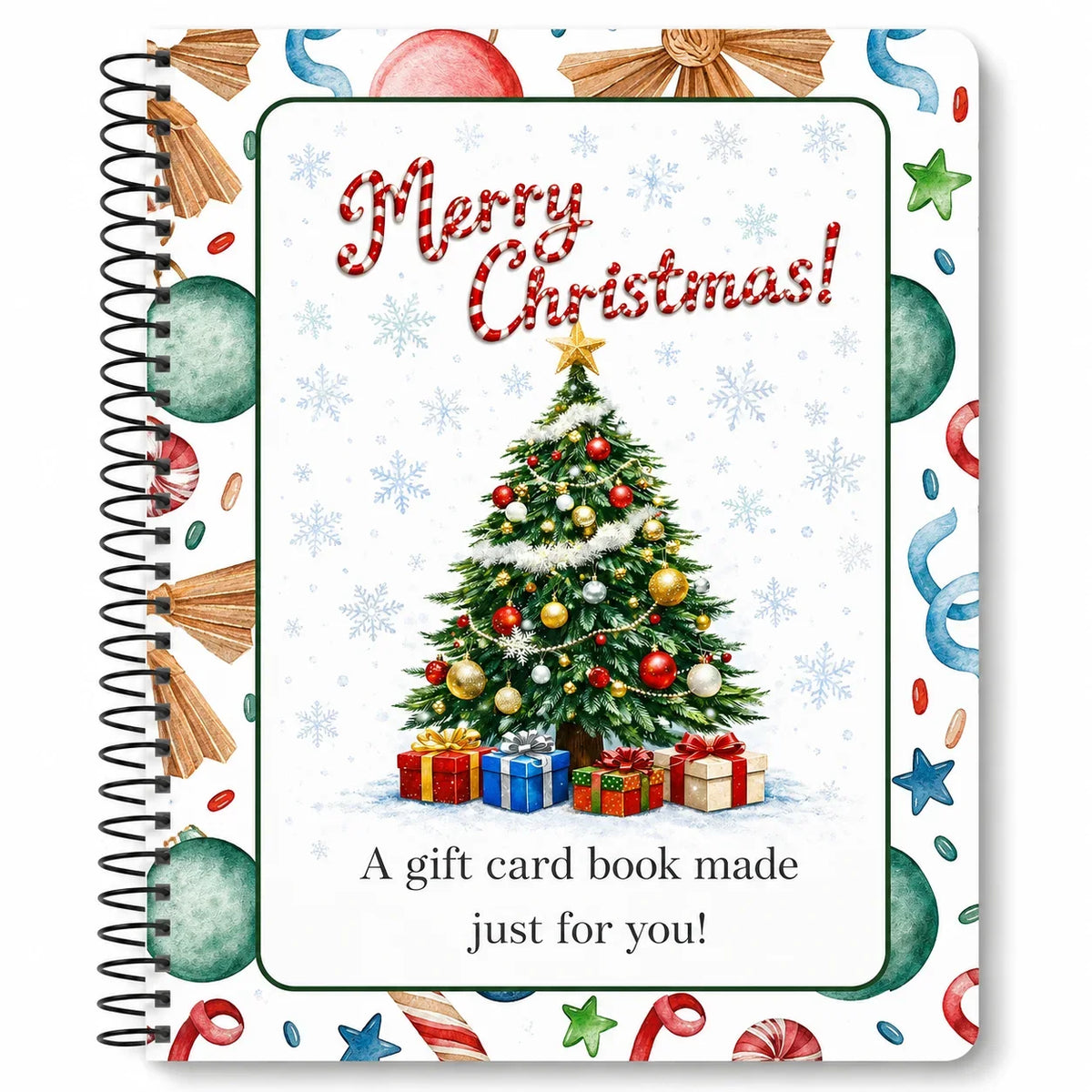 Christmas Gift Card Book Merry Christmas Diys Gift Cards Spiral-bound Merry Christmas Cards Books Cute Diy Gift Card Xmas Gifts