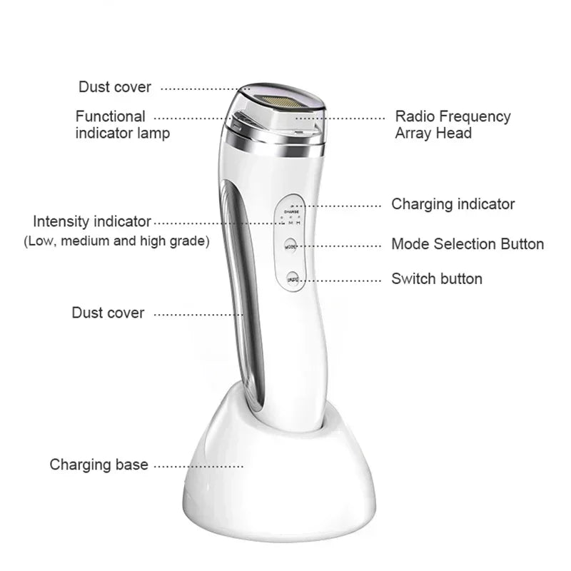 NEW RF Face Lifting Machine Anti Aging Skin Tightening Beauty Device Facial Anti Wrinkle Face Firming Eyes Neck Wrinkle Remover