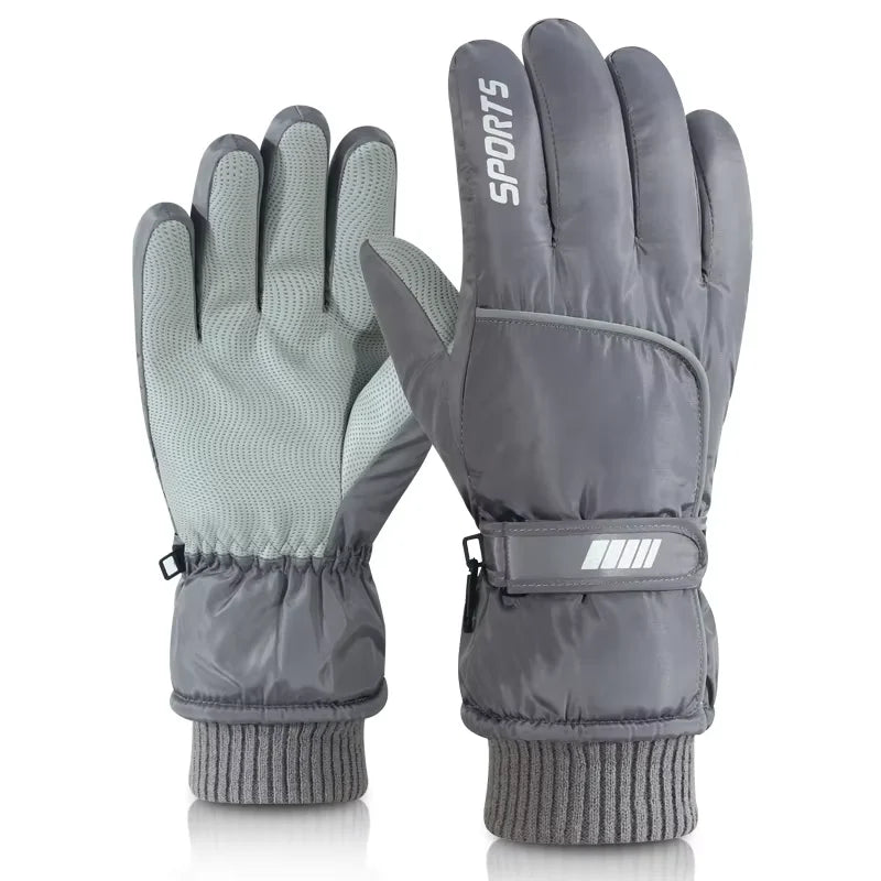 Men Women Professional Winter Thermal Ski Gloves Waterproof Touch‑screen Snow Gloves Warm Windproof Motorcycle Outdoor Sports