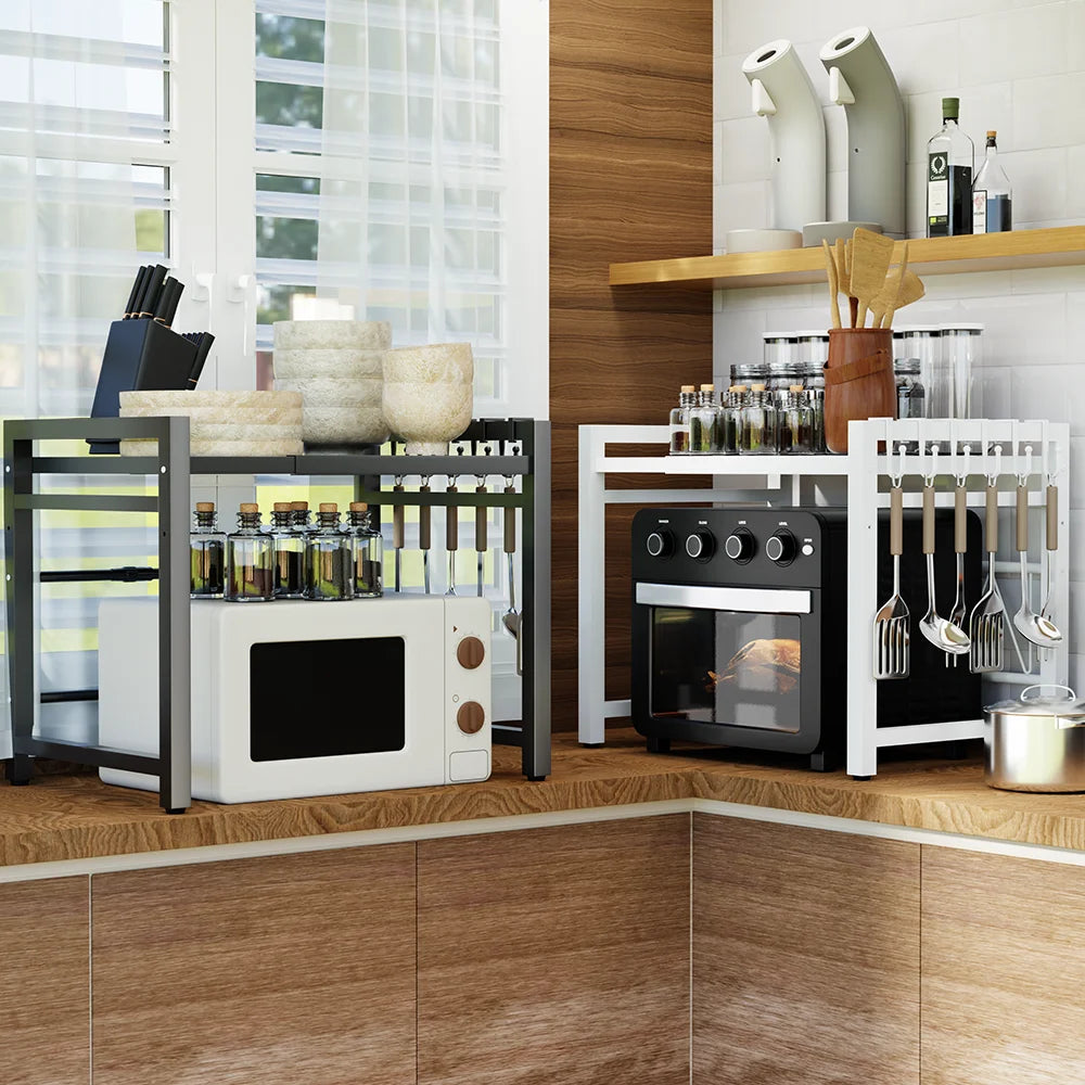 Microwave Oven Shelf Stand Rack Microwave Storage Rack Modern Kitchen Storage Rack Kitchen Accessories Organizer Shelf
