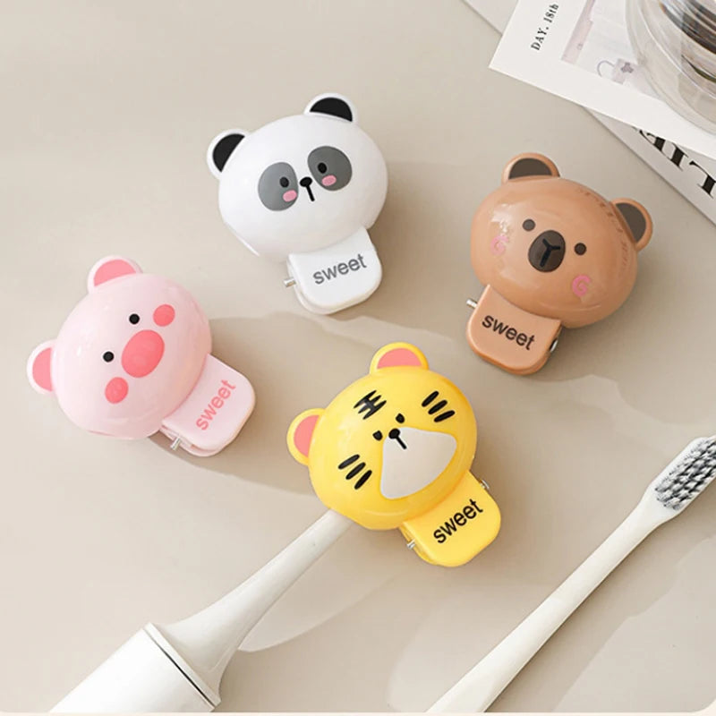 1/2pcs Animals Toothbrush Head Cover Clips Capibara Household Travel Portable Electric Toothbrush Dustproof Head Protector Cap