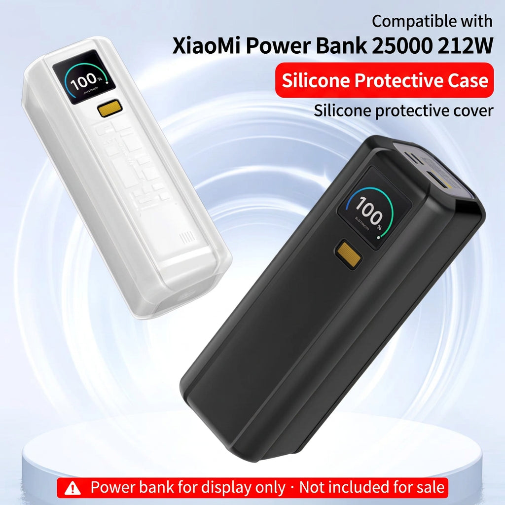 Silicone protective cover for Xiaomi Mi power bank 25000mAH 212W Anti-collision And Anti-touch 360° All-round Protection