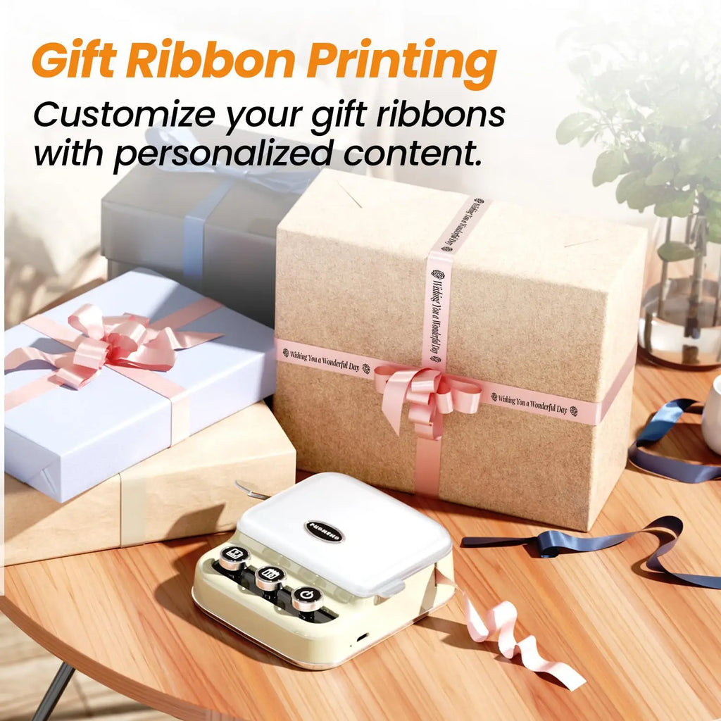 Phomemo Label Maker Machine with Ribbon, P15 Bluetooth Label Printer, Wireless Mini Label Makers with Multiple Templates