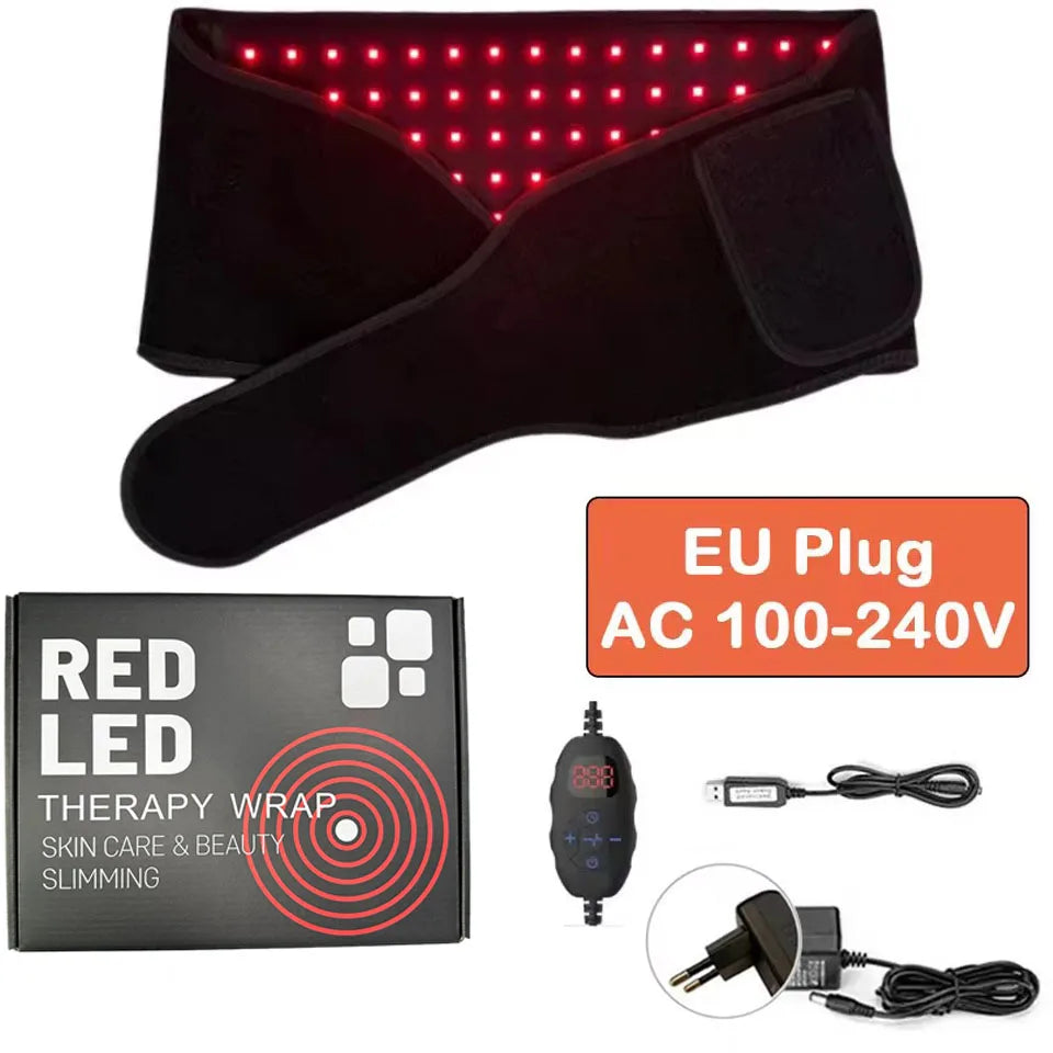 Red Light Therapy Belt Infrared Light Therapy Wrap Red Light Therapy Device for Body with Timer Back Shoulder Waist Pain Relief