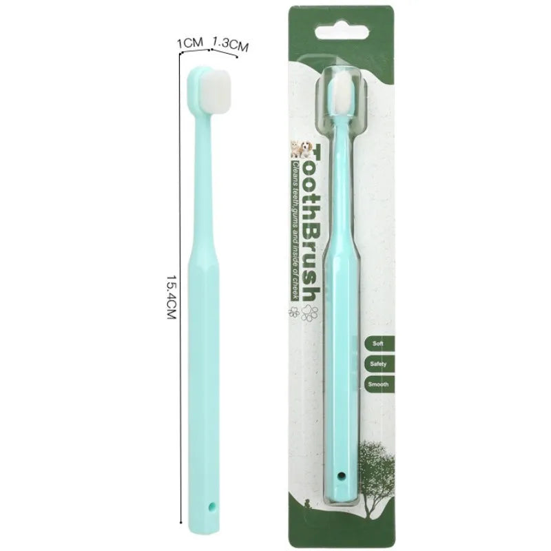 Pet Toothbrush 360-degrees Dogs Toothbrush Dog Teeth Cleaning Soft Hair Cat Teeth Brush Small Head Dogs Tooth Brush Pet Products