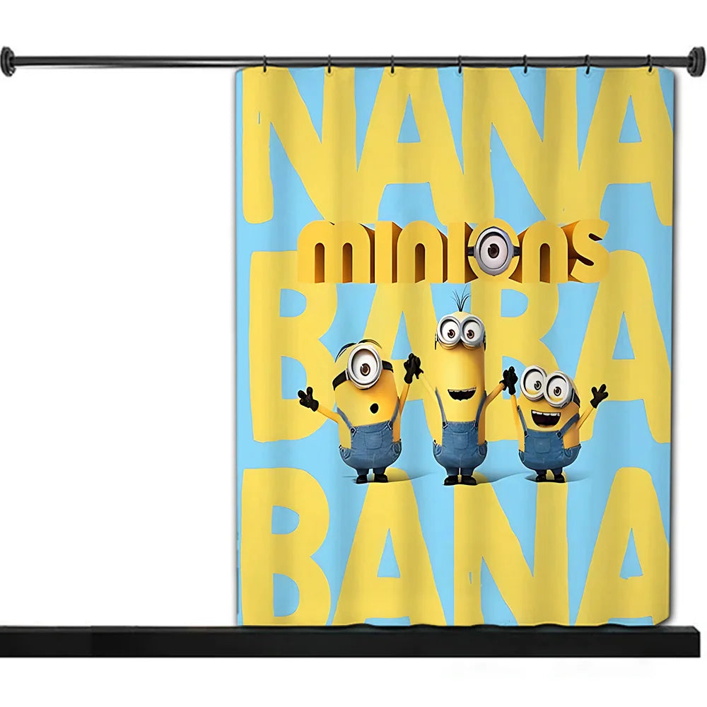 Shower For M-Minionss Curtain Waterproof Polyester Fabric Paint Colorful Bath Curtains Home Bathroom Decor Curtain With Hook
