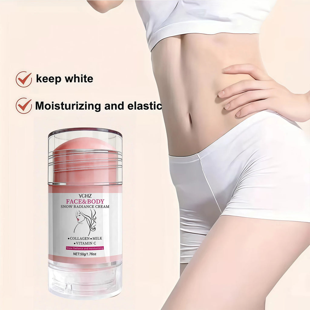 Face and Body Brightening Stick - Brightening Cream, Perfect for Use on the Face, Neck, Underarms, Joints, Etc., Gentle Formula, Provides Brightening and Moisturizing, Suitable for Both Men and Women, 50g
