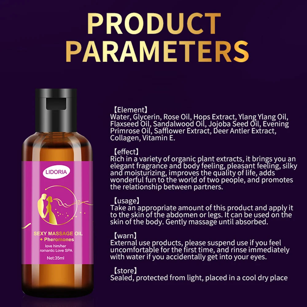 Massage Oil n & Women Private Parts Massage Oil Lasting Sexual Life 35ml Enlargement Oil for Adults