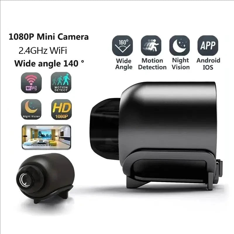 1080P HD Mini Camera WiFi Wireless HD Night Vision Camera Home X5 Remote Camera Kids Pet Safety Monitoring