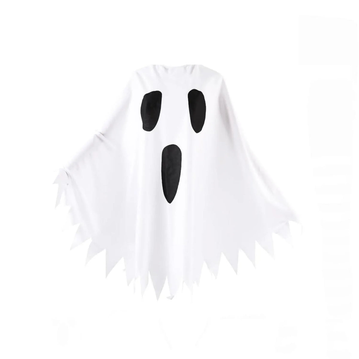 Halloween Ghost Costumes for Women Adult Ghost Poncho/Headband/Stripe Tights/Bag,Easy Halloween Costumes for Cosplay Party