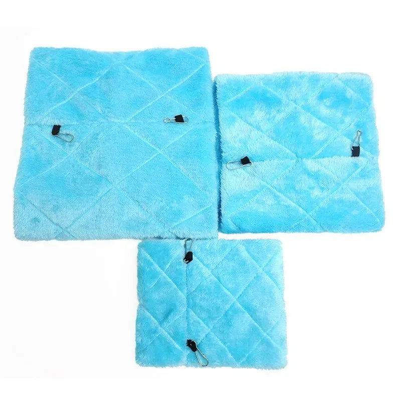 Bird Bed Winter Pet Bird Parrot Cages Warm Plush Hammock Hut Tent Bed Hanging Cave for Sleeping and Hatching Bird Accessories