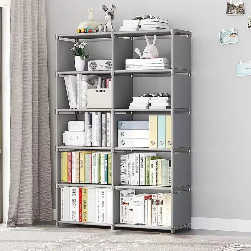 Simple Bookshelf Easy Assembly Bookcase Can Be Moved Children's Debris Rack Home Furniture Book Shelf Storage Locker Holders