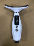 Portable 7 Colors LED Light Therapy Face Neck Massager 3 Gears Adjustable Gentle Vibration Anti Wrinkle Skin Tightening Lifting