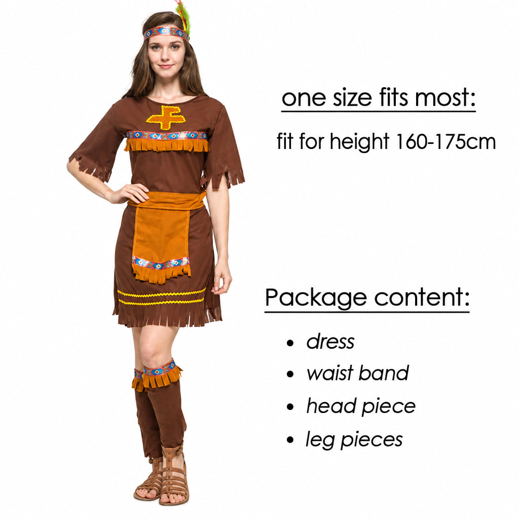 Halloween Costume Adult Couple Indian Native Clothes Women Men Primitive Man Caveman Costume Tassel Carnival Party Fancy Dress