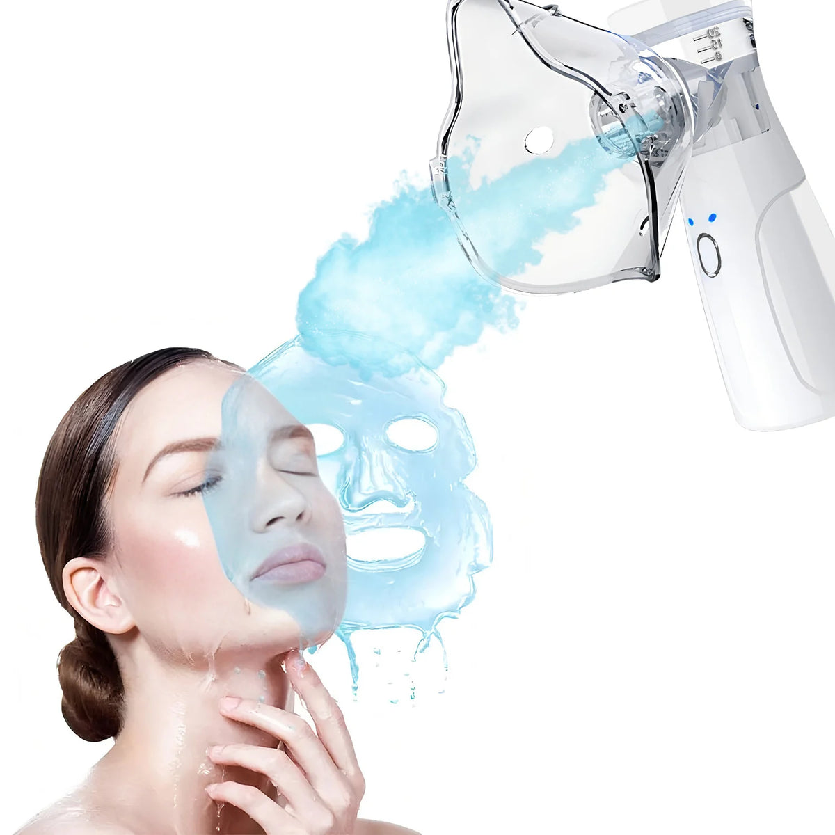 Spray-head Nano Mist Sprayer Mini Handheld Hydrating Humidifier Skin Care Portable Facial Steamer Nebulizer