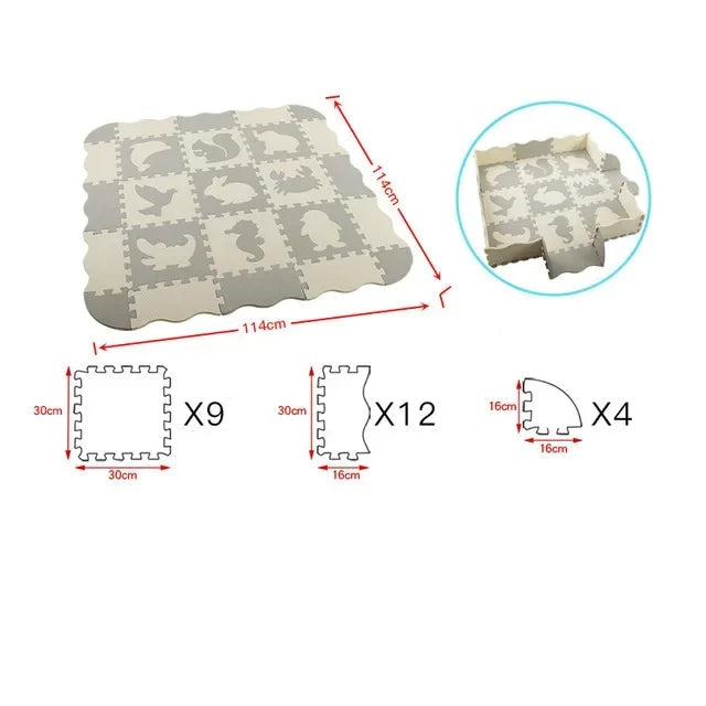 Animal Pattern Baby Play Mat Puzzle Toys For Kids Children EVA Foam Yoga Crawling Mats Floor Tapete Room Decor Baby Child Gifts