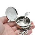 〔R〕Car Keychain Ashtray Stainless Steel Portable with Lid No Smell Spill Proof for Vehicle Travel〔Winter2〕