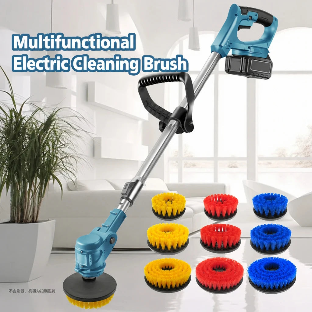 4 5 6Inch Electric Scrubber Drill Cleaning Brush Kit 3Pcs Red/Blue/Yellow with M10 adapter for Cleaning Car House
