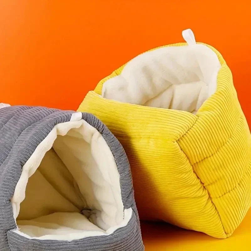 Cute Winter Warm Bird Cage Parrot Cotton Nest Budgie Hammock Hut Tent Bed Hanging Cave Pet Products