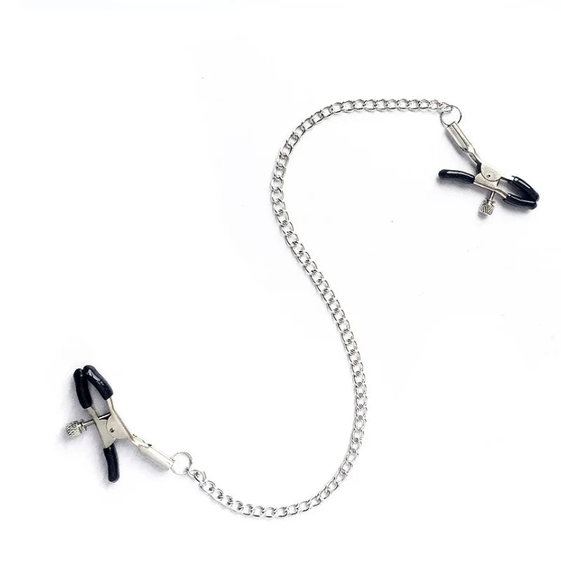 Three-Headed Nipple Clitoris Clamp BDSM Bondage Adult Games Clip Metal Clitoris Stimulator Body Massage Fetish Toys for Couples