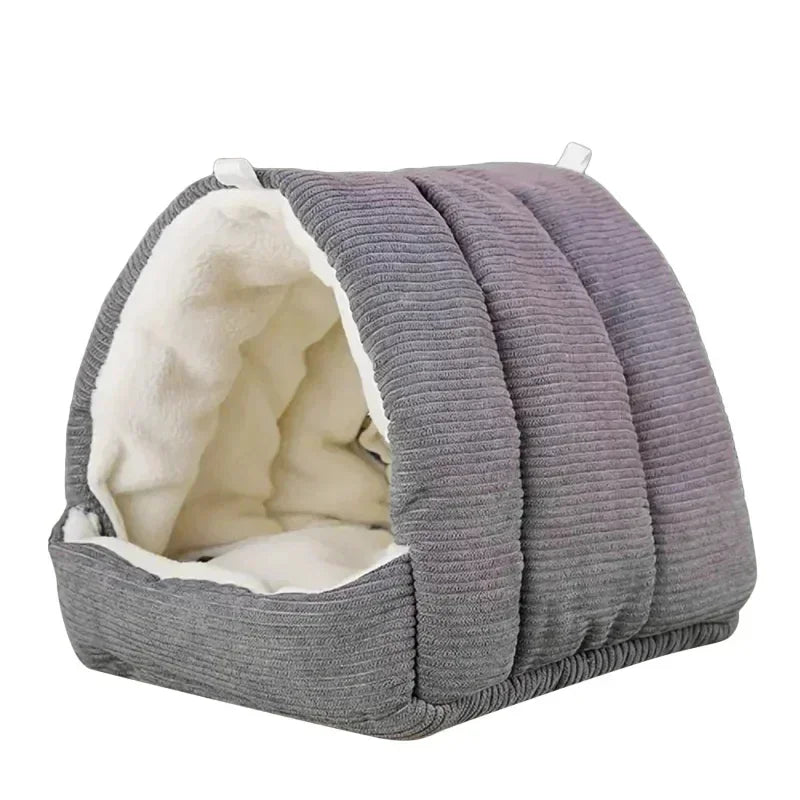 Cute Winter Warm Bird Cage Parrot Cotton Nest Budgie Hammock Hut Tent Bed Hanging Cave Pet Products