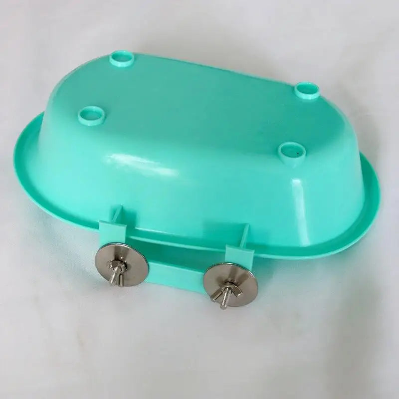 1PC Bird Bath 22cm Long Bathtub Shape Feeding Bath Water Multi Functional Bath Box for Parrot Small Pet Supplies