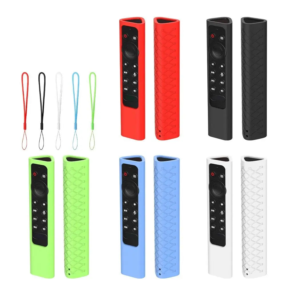 Protective Case Remote Control Case Silicone Shockproof TV Remote Cover Plain Color for NVIDIA Shield TVPro/4K HDR