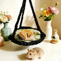 Hamster Cage Plush Hamster Hammock Warm Soft Winter Pet Nest Pear Shaped Comfortable Sugar Glider Hideout Cage Decoration