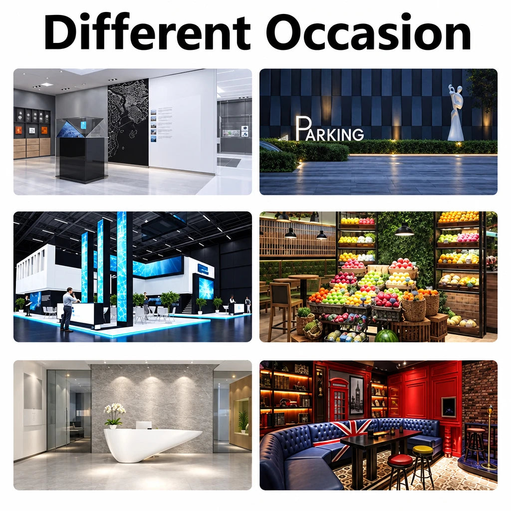 3D Hologram Projector Fan Cover 100cm 3D Holographic Projector Light Advertising Display Shell LED Fan Acyrlic Cover Shell