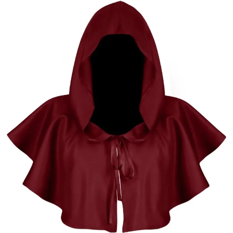 Halloween  Adult Solid Costume Death Cloak Medieval Hooded Costume Cloak Movie Cosplay Clothing Party Clothes