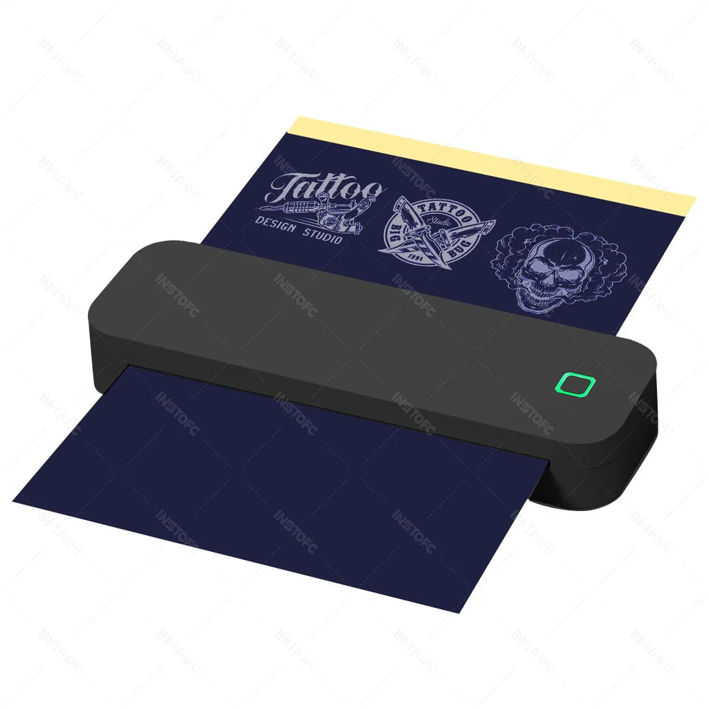 Portable A4 Thermal Printer Inkless Photo PDF Document Tattoo Printing Bluetooth Tattoo Stencil Printer For Office Home Travel